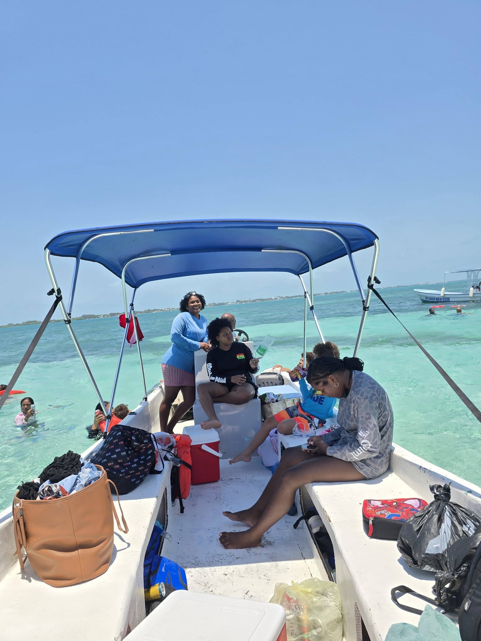 A boat or snorkeling scene from Fabian’s trips